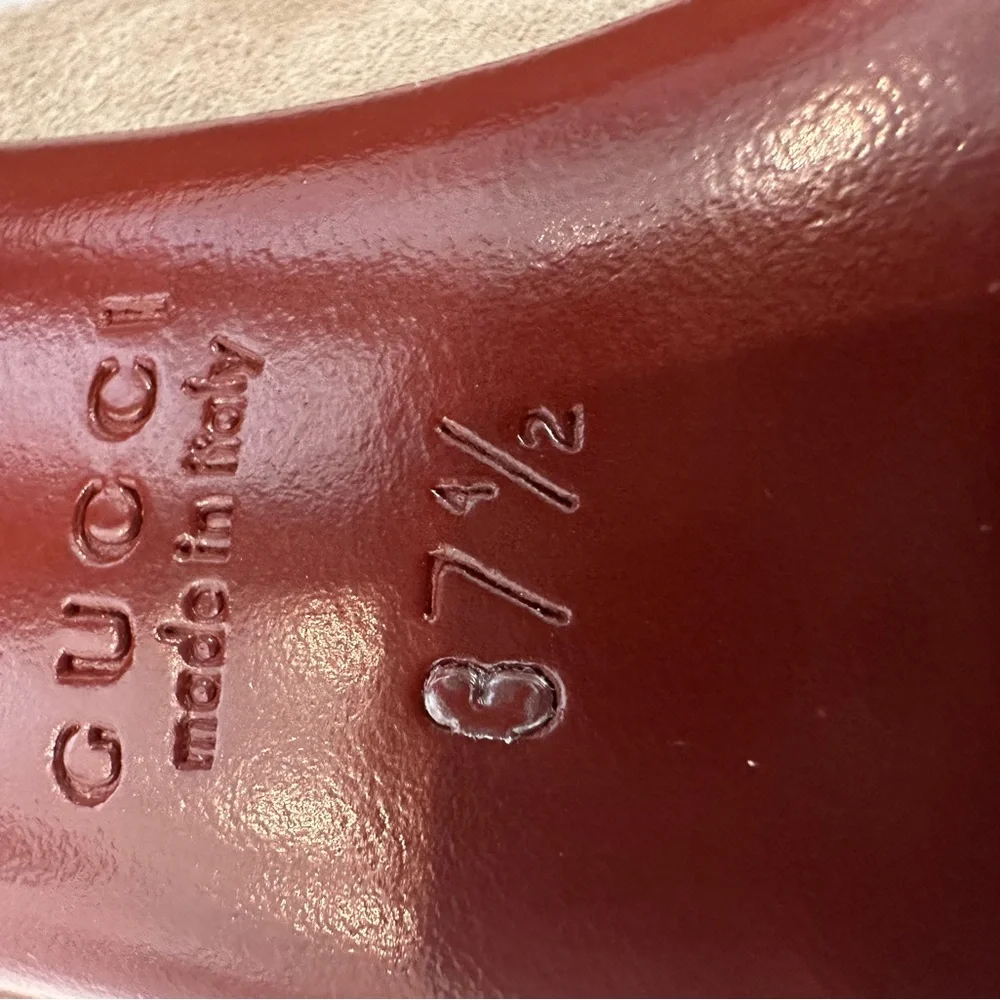 Gucci Women's Beige Suede Tassel Mocassin Pumps 37.5 - Picture 5 of 10